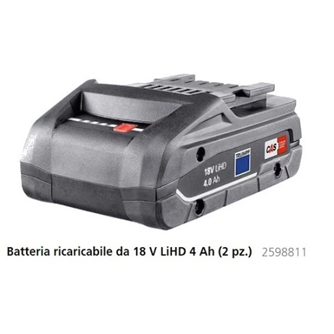 Vendita online Roditrice a batteria 18V 4 Ah per lamiere N200